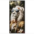 King Lion Framed Canvas Wall Art