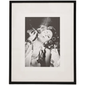 Lady with a Cigar Glass Framed Wall Art