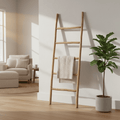 Large Rustic Wooden Ladder – Natural