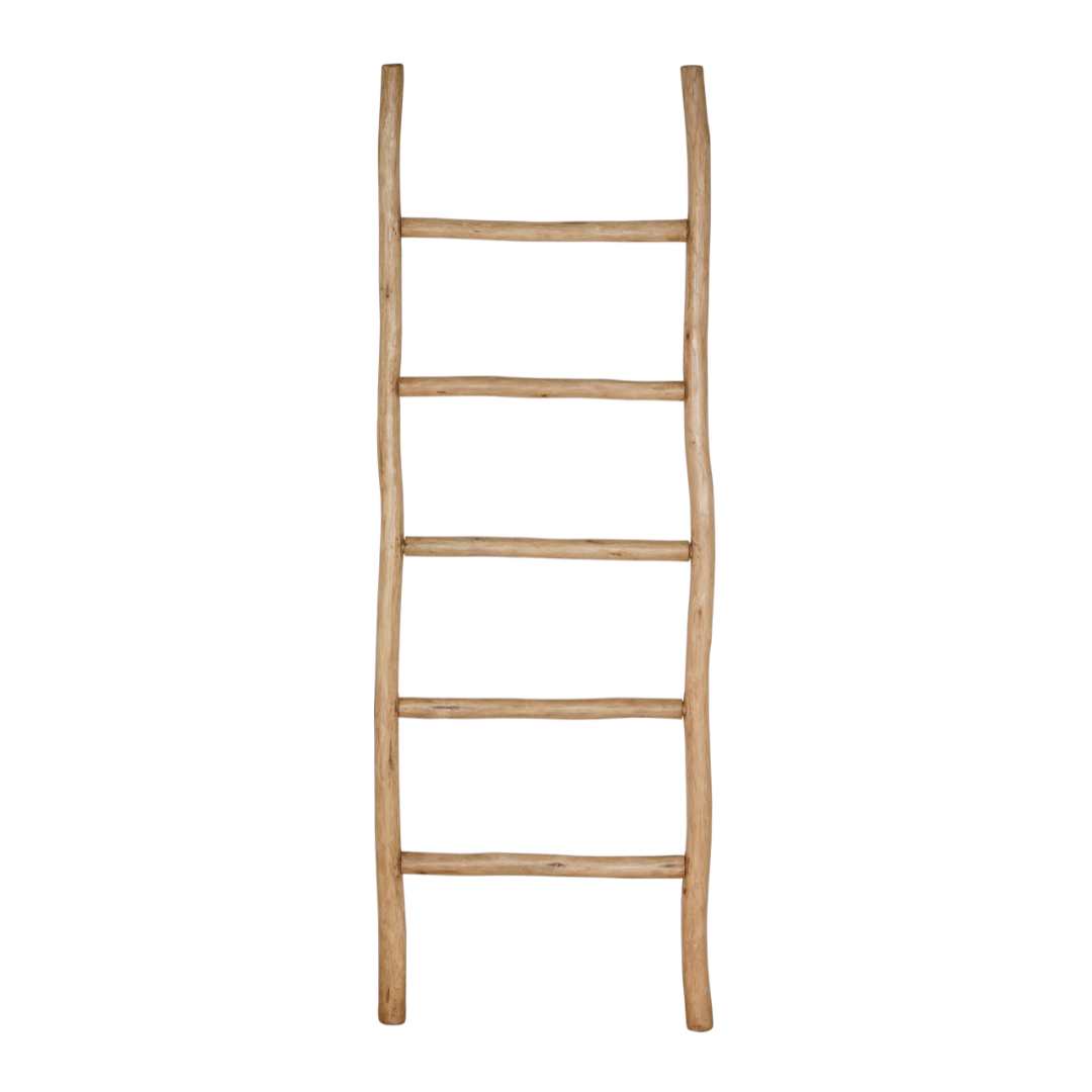 Large Rustic Wooden Ladder – Natural