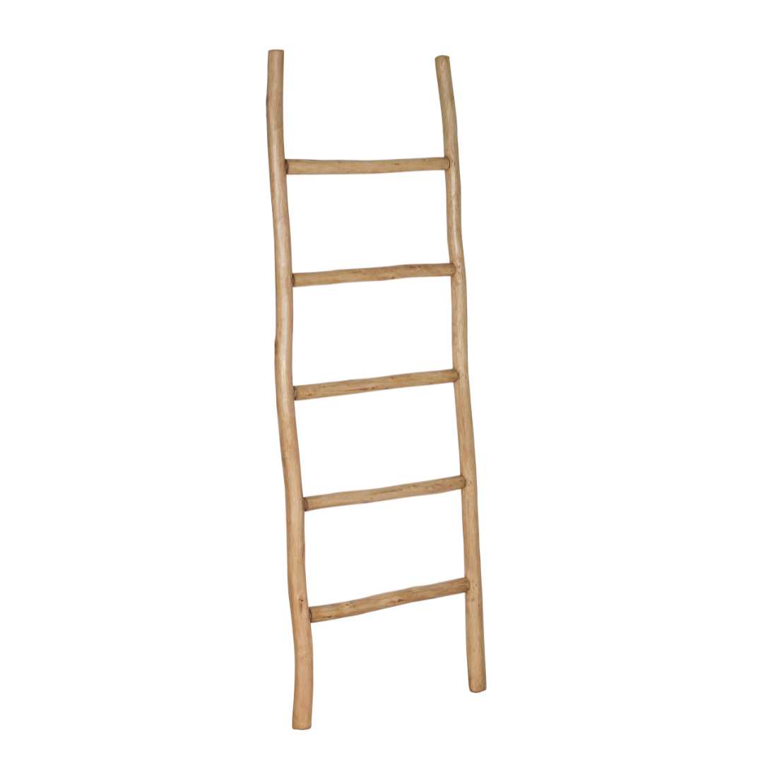 Large Rustic Wooden Ladder – Natural