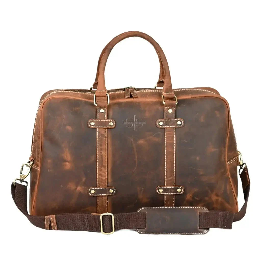 Leather Duffle Bag - The Voyager