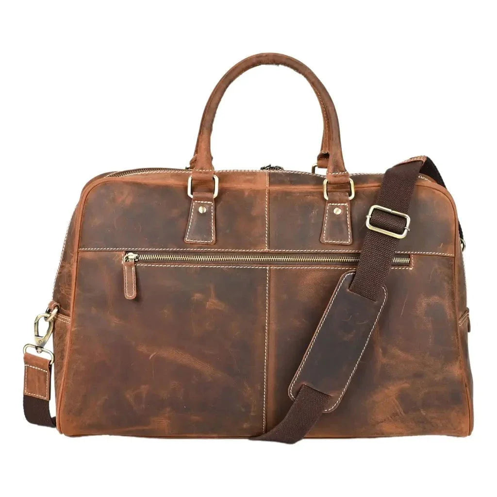 Leather Duffle Bag - The Voyager