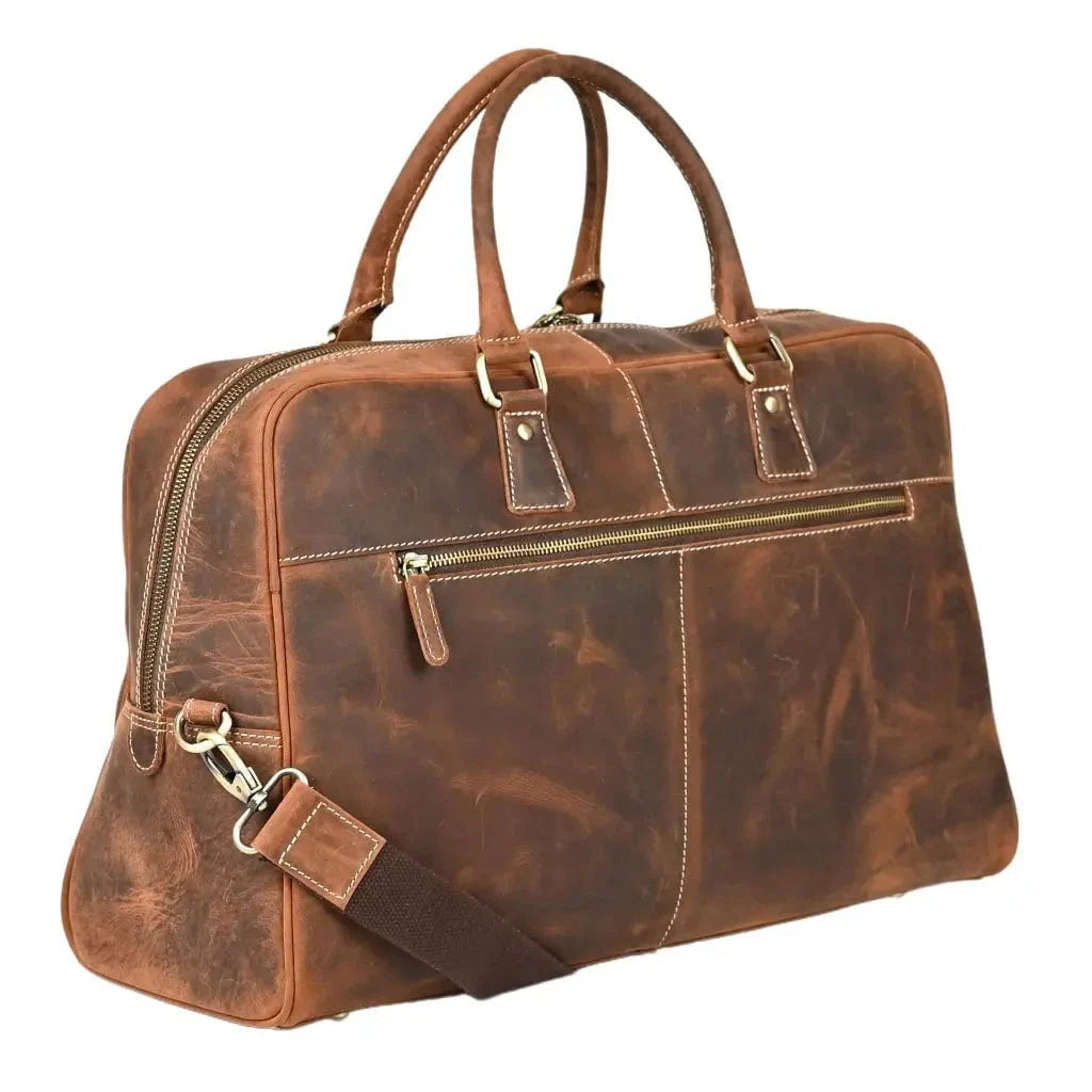 Leather Duffle Bag - The Voyager