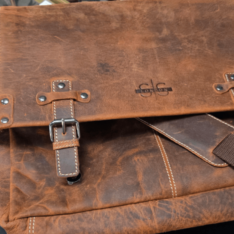 Leather Laptop Bag - The Fieldman at Online8 Furniture Auckland NZ