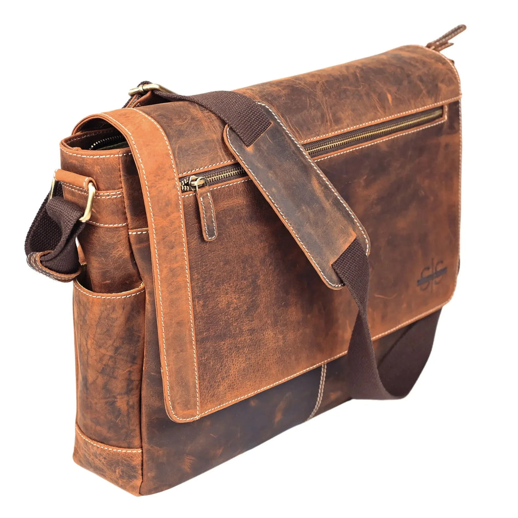 Leather Laptop Bag - The Ironclad at Online8 Furniture Auckland NZ