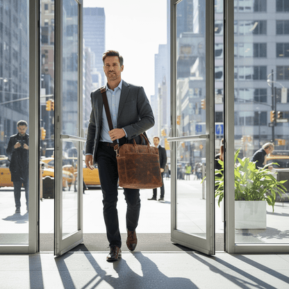 Leather Laptop Bag - The Kauri at Online8 Furniture Auckland NZ