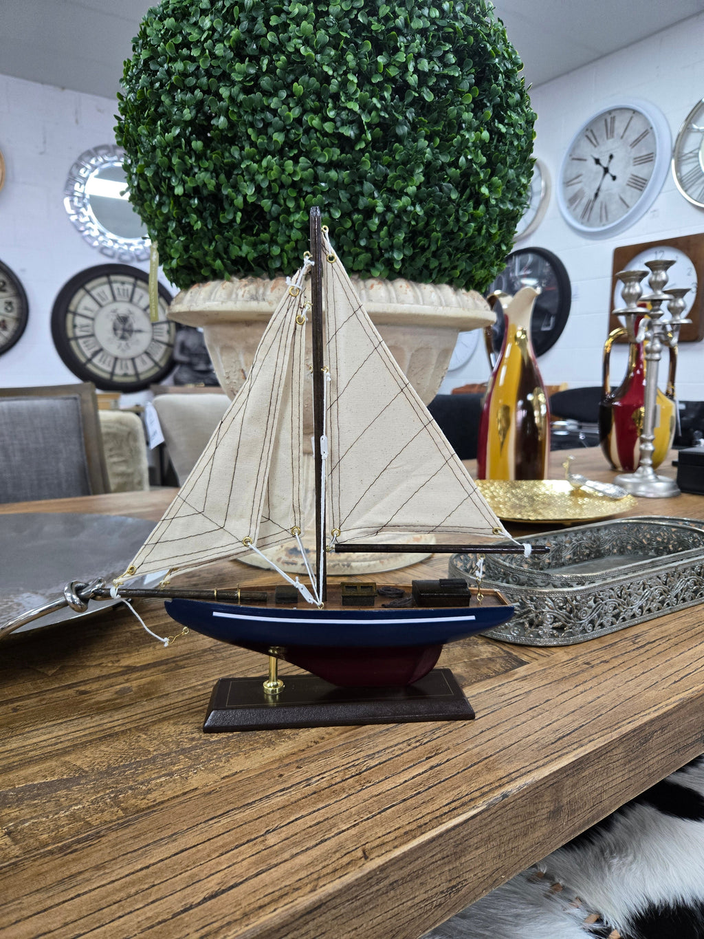 Liberty Wooden Yacht Model