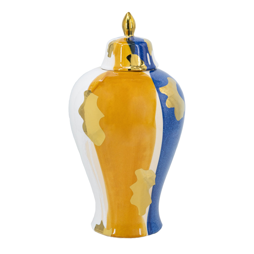 Lidded Ceramic Tall Jar with Lid