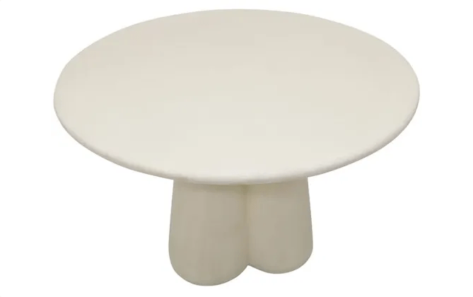Lima Rendered Round Dining Table at Online8 Furniture Auckland NZ