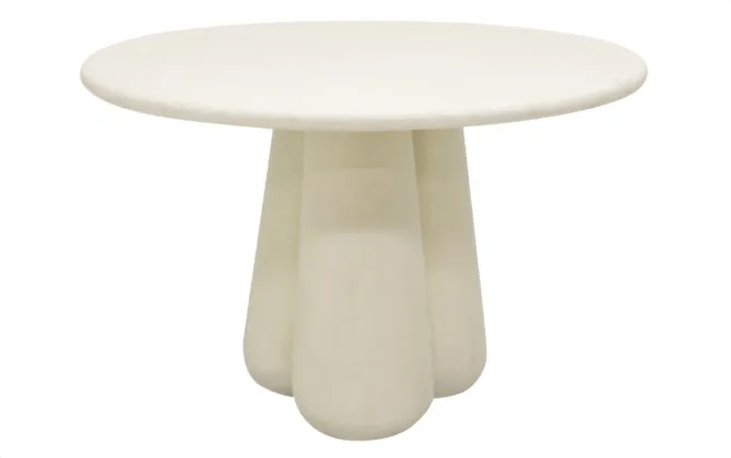 Lima Rendered Round Dining Table at Online8 Furniture Auckland NZ