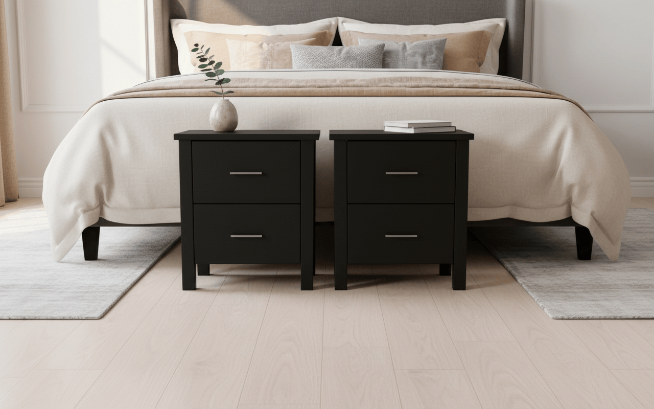 Loft Bedroom Suite - 6 Piece - Black