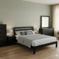 Loft Bedroom Suite - 6 Piece - Black