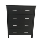 Loft Bedroom Suite - 6 Piece - Black