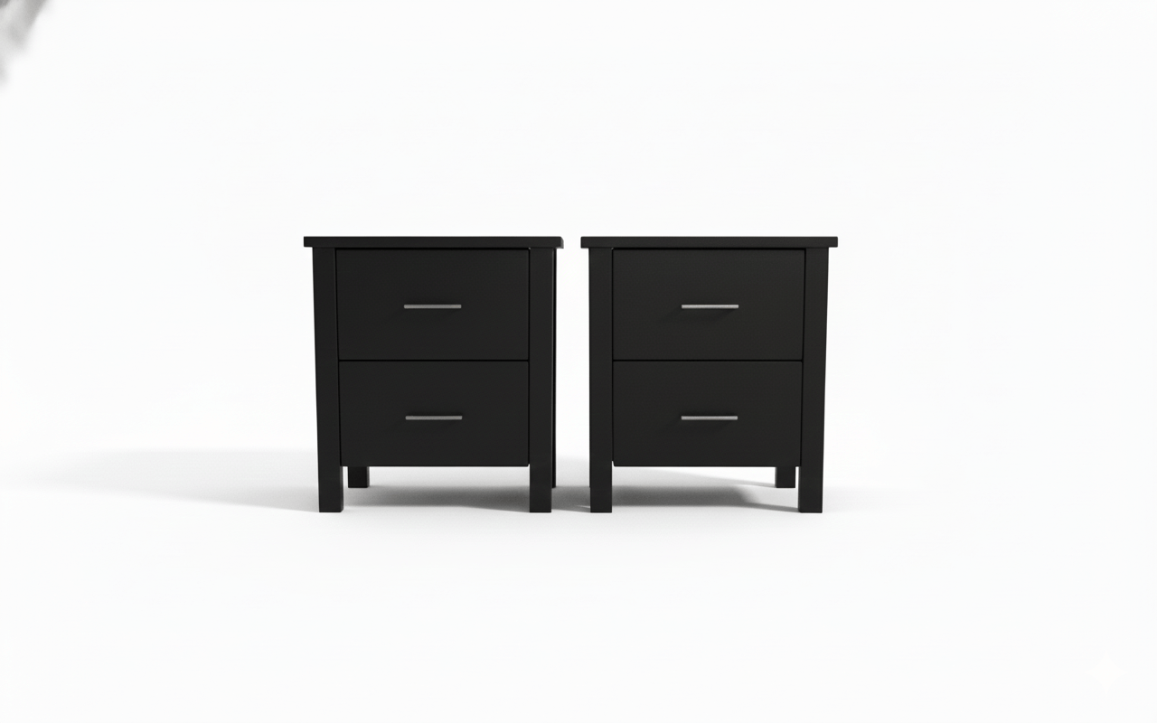 Loft Bedroom Suite - 6 Piece - Black