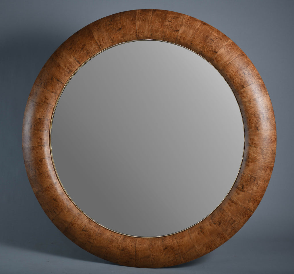 Lombardia Large Framed Round Wall Mirror - 1520mm