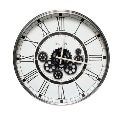 London Gear Wall Clock - White