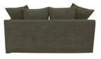 Lucca 2 Seater Slipcover Sofa - Olive