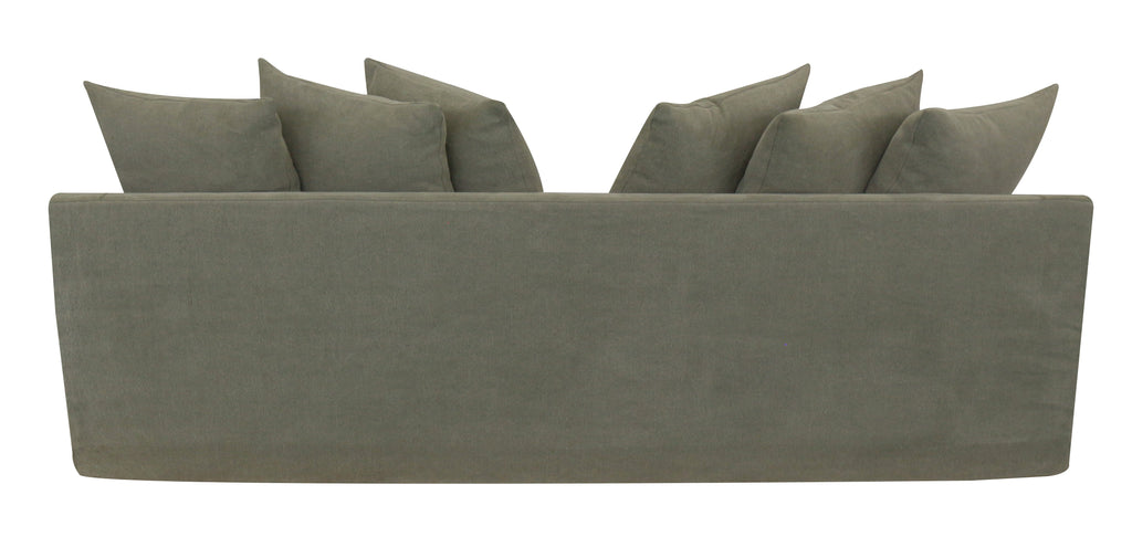 Lucca 3 Seater Slipcover Sofa - Olive