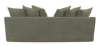 Lucca 3 Seater Slipcover Sofa - Olive