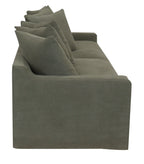 Lucca 3 Seater Slipcover Sofa - Olive