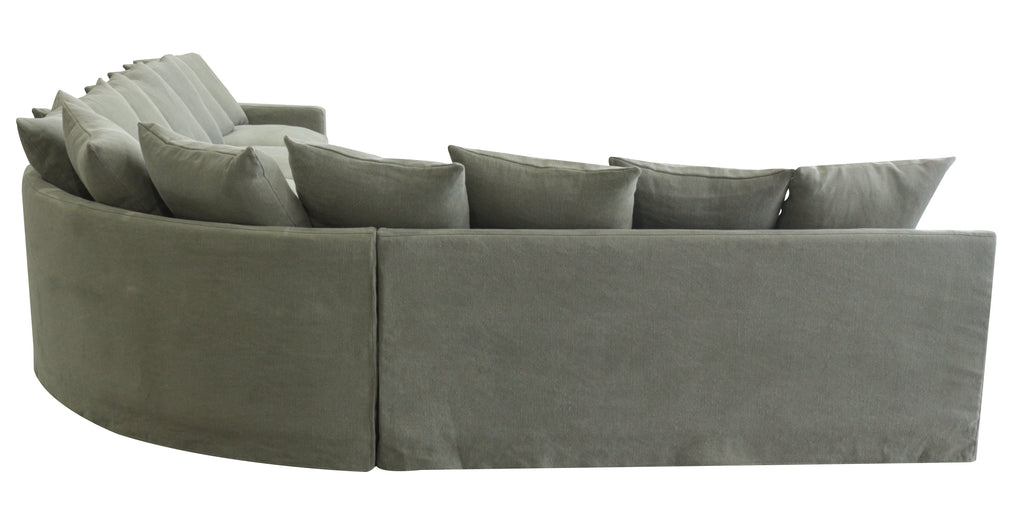 Lucca Modular Slipcover Lounge Suite - Olive