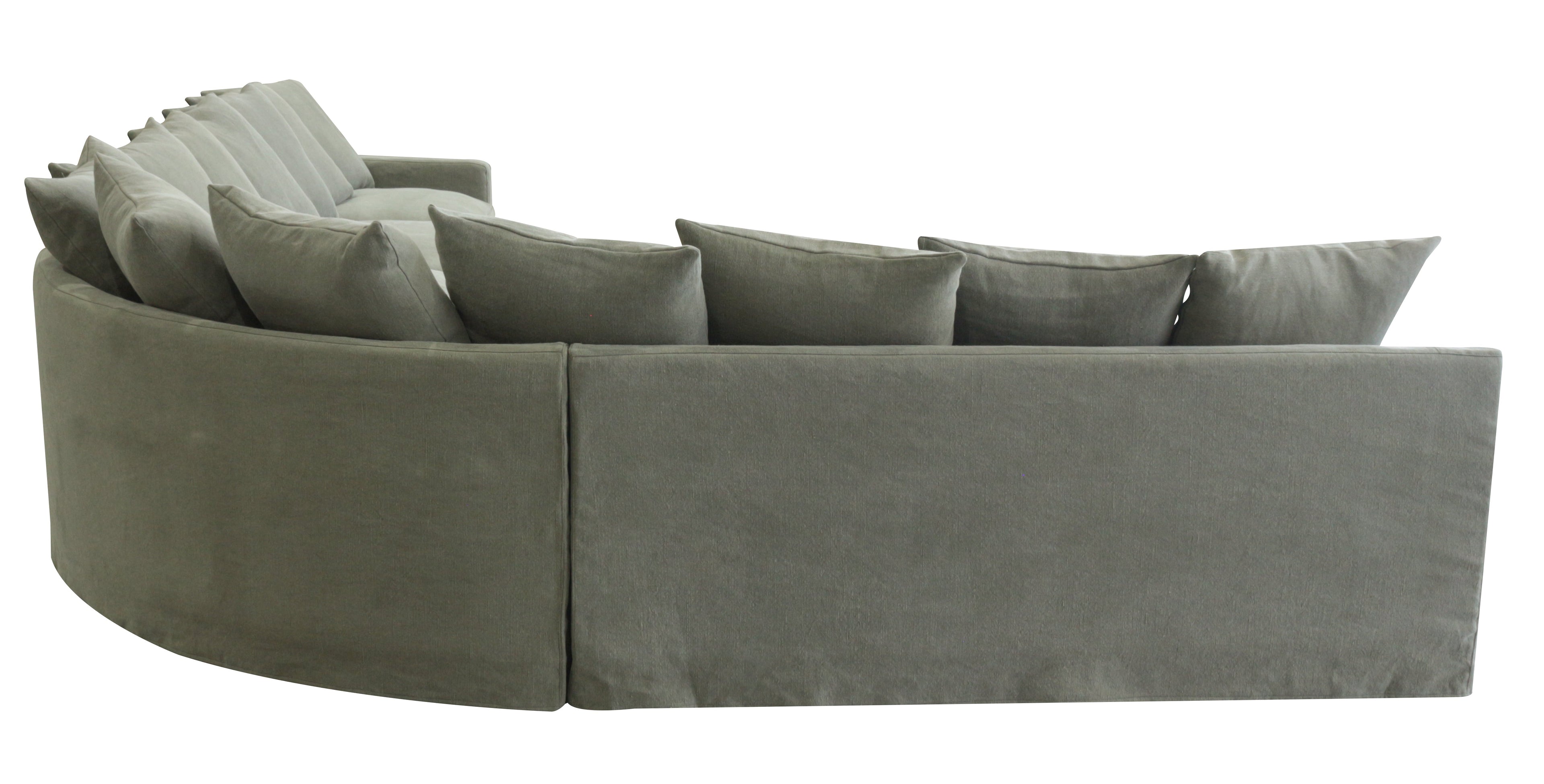 Lucca Modular Slipcover Lounge Suite - Olive