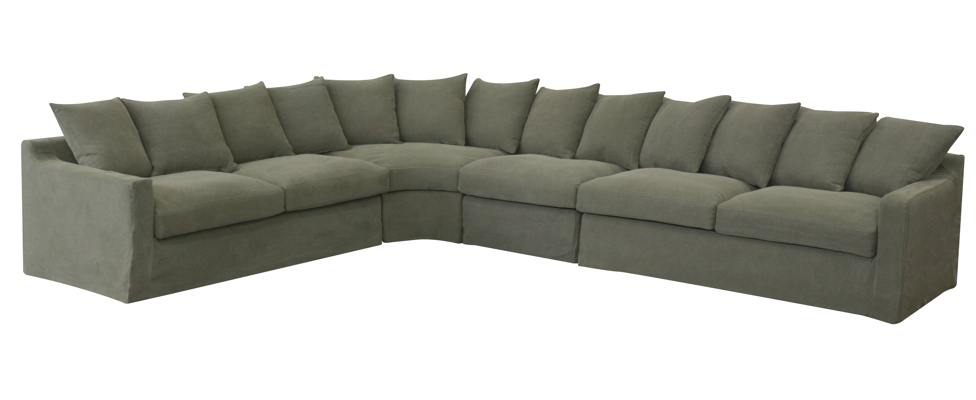 Lucca Modular Slipcover Lounge Suite - Olive