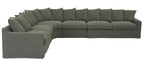 Lucca Modular Slipcover Lounge Suite - Olive