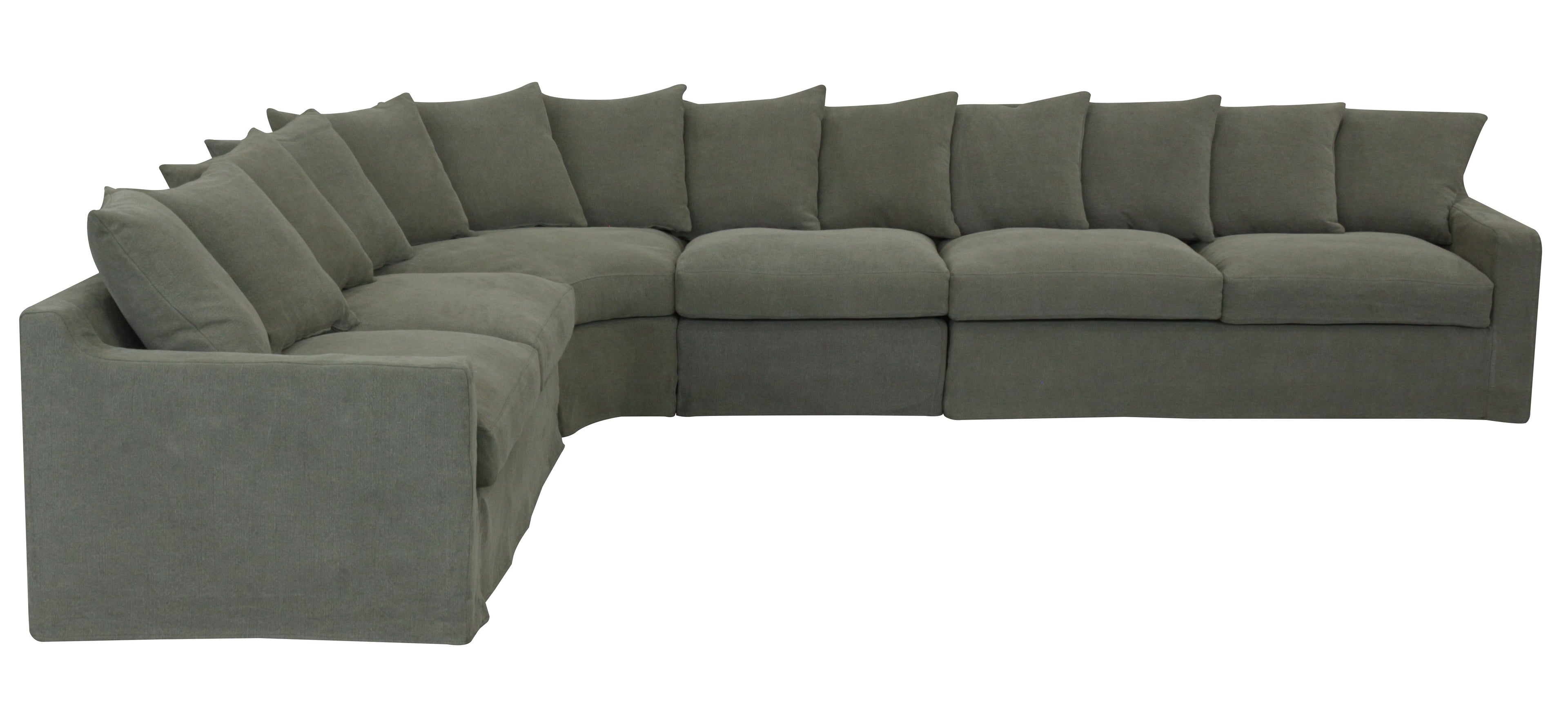 Lucca Modular Slipcover Lounge Suite - Olive