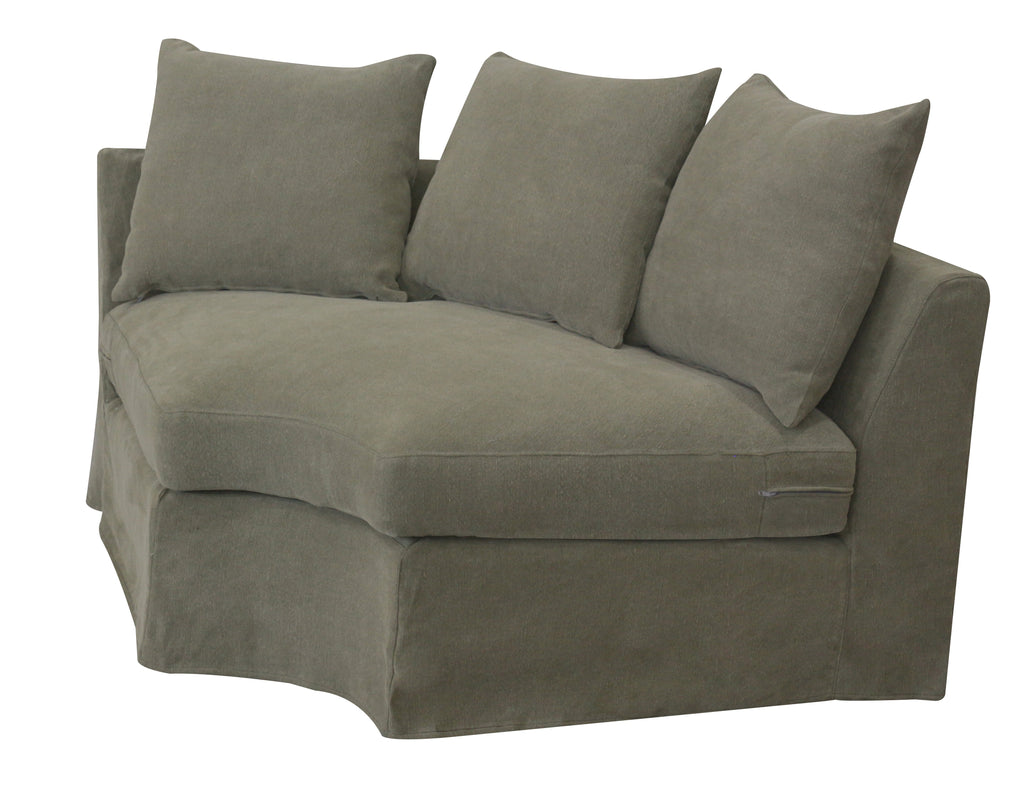 Lucca Modular Slipcover Lounge Suite - Olive