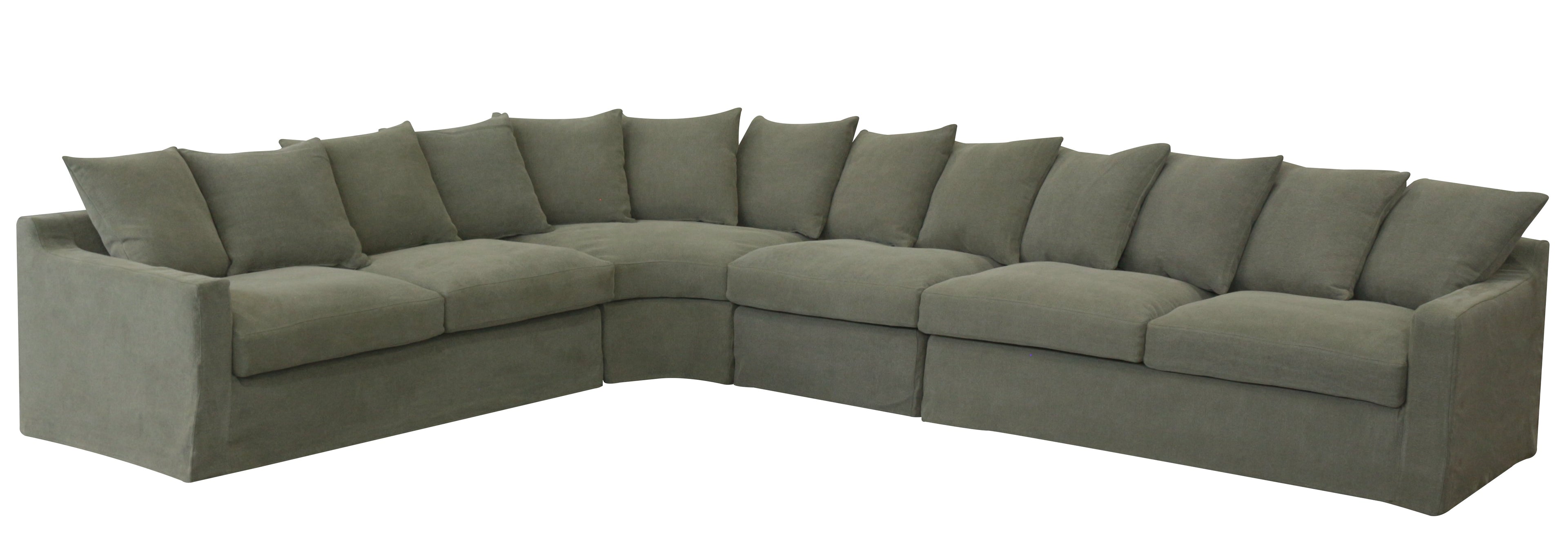 Lucca Modular Slipcover Lounge Suite - Olive