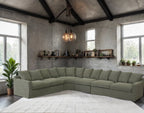 Lucca Modular Slipcover Lounge Suite - Olive