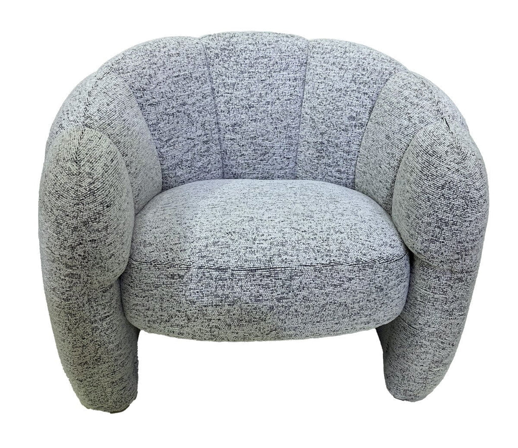Luna Accent Chair - White & Black