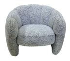 Luna Accent Chair - White & Black