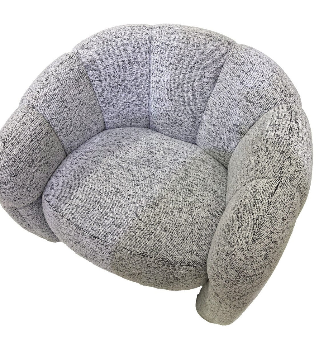 Luna Accent Chair - White & Black