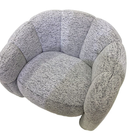 Luna Accent Chair - White & Black