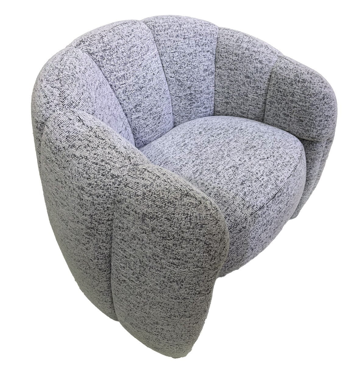 Luna Accent Chair - White & Black
