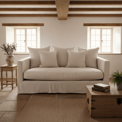 Luxe 2-Seat Slipcover Sofa | Sand