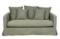 Luxe 2-Seater Slipcover Sofa | Forest Green
