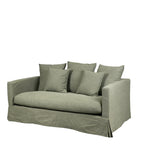 Luxe 2-Seater Slipcover Sofa | Forest Green