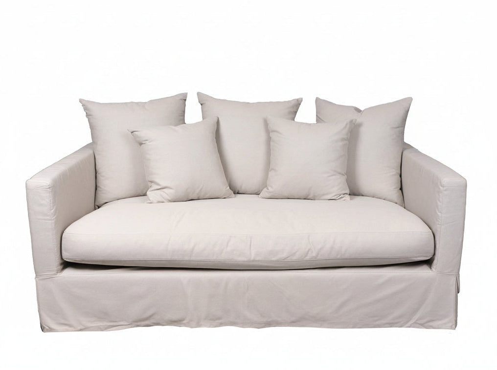 Luxe 2-Seat Slipcover Sofa | Sand