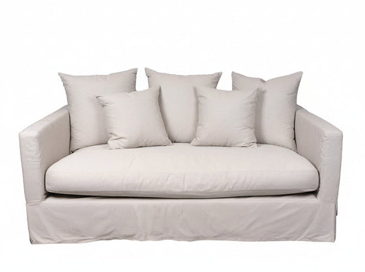 Luxe 2-Seat Slipcover Sofa | Sand