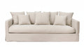 Luxe 4-Seater Slipcover Sofa | Sand