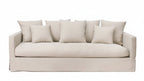 Luxe 4-Seater Slipcover Sofa | Sand