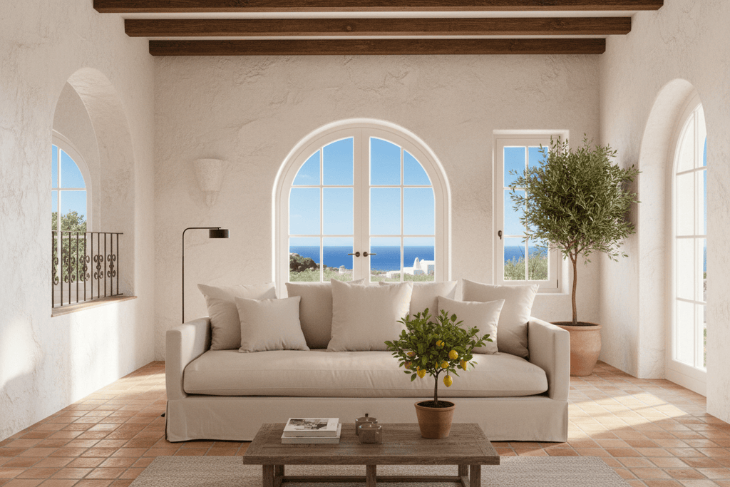 Luxe 4-Seater Slipcover Sofa | Sand