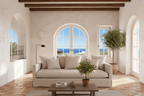Luxe 4-Seater Slipcover Sofa | Sand
