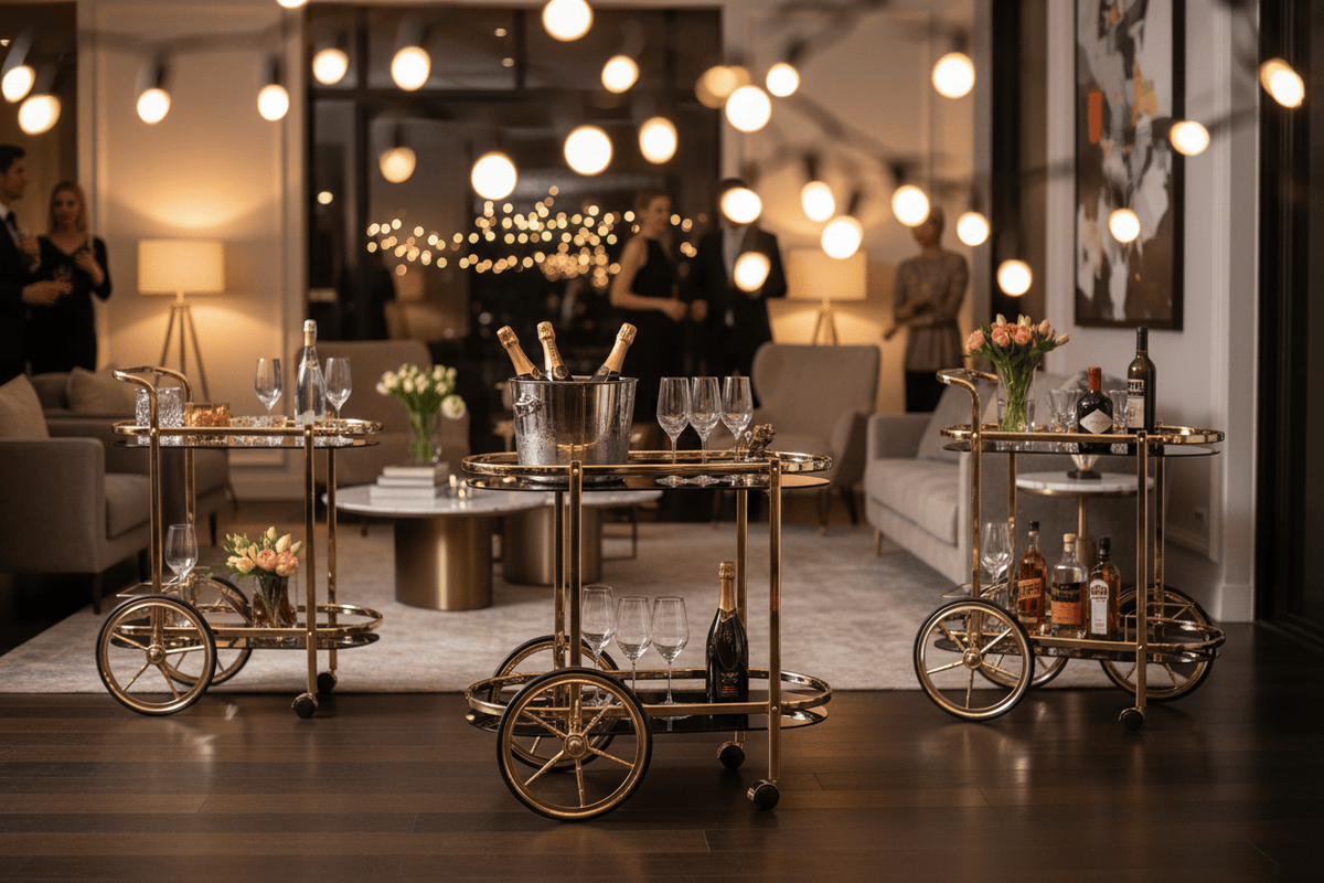 Luxembourg Bar Cart | Drinks Trolley