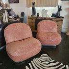 Maddie Casual Boucle Chair - Berry