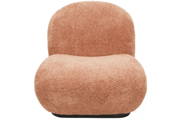 Maddie Casual Boucle Chair - Berry